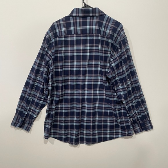 MIZZEN+MAIN Performance Menswear Plaid Classic Fit L/S Button Down Shirt XL - Picture 6 of 9